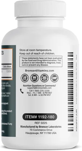 Miniatura 7 de Bronson Vitamina D3 10,000 UI (250 MCG) para función muscular saludable y apoyo inmunológico, sin OGM, 180 tabletas