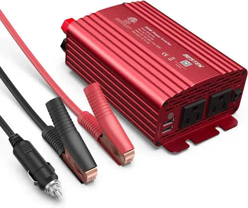 Miniatura 9 de Inversor de corriente DC 12 V a 110 V AC convertidor (azul)