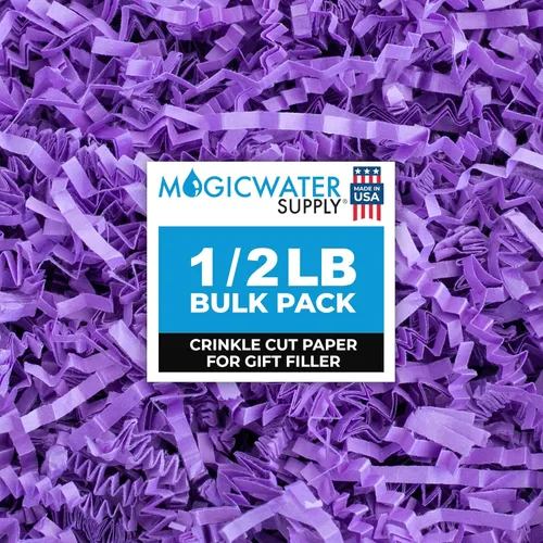 Miniatura 35 de MagicWater - Papel de corte arrugado para cestas de regalo, 1/2 libra, Monster Kraft, perfecto para relleno de papel triturado, relleno de cesta