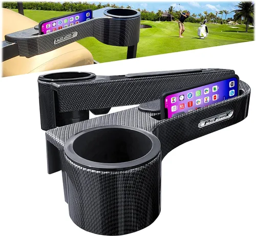 Reposabrazos de carrito de golf de fibra de carbono para carrito de golf Kit de asiento trasero – Reposabrazos de carrito de golf con soporte para