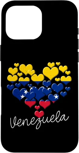 Miniatura 19 de Funda para iPhone 17 con diseño de corazón hispano con bandera venezolana con orgullo de Venezuela