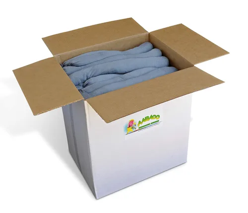 Miniatura 5 de Calcetines absorbentes universales – Serpiente para aceite y agua – 3 x 48 pulgadas – Absorbe hasta 30 galones – Super Poly Sock Absorber