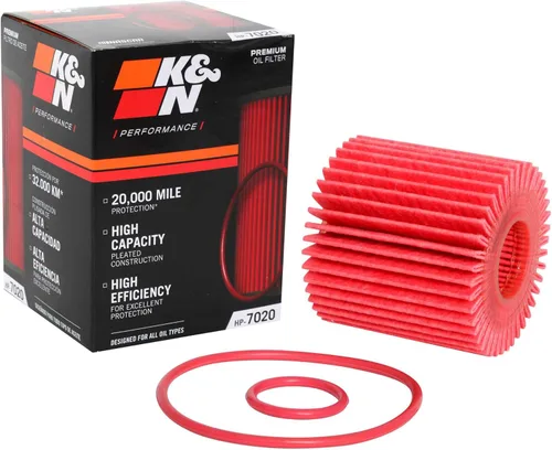 K&N Filtro de aceite: Protección del motor de 20,000 millas, alta capacidad/alta eficiencia: compatible con LEXUS/TOYOTA/LOTUS/SCION 2005-2021 (ver