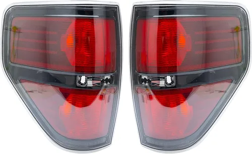 Miniatura 10 de Carcasa de luz trasera compatible con lámparas de freno traseras del lado del conductor y del pasajero de Ford F150 F-150 2004-2008