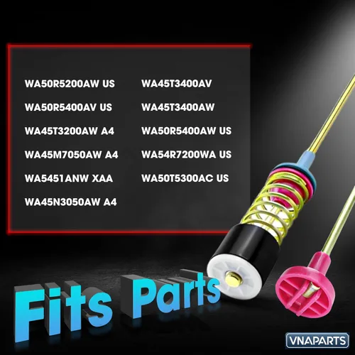 Miniatura 3 de WA50R5200AW US WA50R5400AV US WA45T3200AW A4 WA45M7050AW A4 WA5451ANW XAA WA45N3050AW A4 arandela Suspensión Varillas (4 piezas) para Samsung