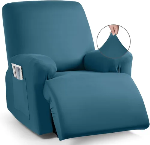 Miniatura 26 de TAOCOCO Funda para sofá reclinable, 3 piezas de fundas de tela de poliéster elástica para sofá reclinable de 3 asientos, protector de muebles suave
