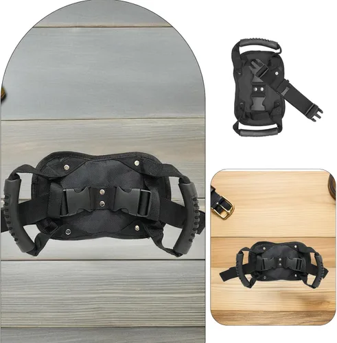 Miniatura 7 de SUPVOX Cinturón de seguridad para pasajeros de motocicleta, mango ajustable para asiento trasero, correa de motocicleta para conducción segura
