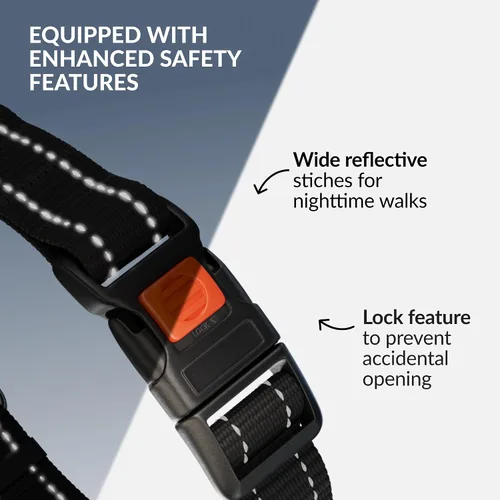 Miniatura 3 de CollarDirect Martingale - Collar para perro con cadena de acero inoxidable y hebilla de liberación rápida, collar reflectante para perros grandes