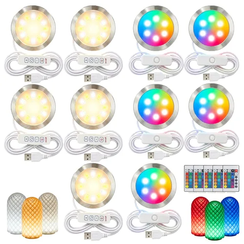 Kit de lámpara LED 001 de 9 piezas de tres colores para Bambu Lab H2S/P2S/P1P/A1 Makerworld para anycubic Makeronline Impresora 3D Luz DIY Hardware