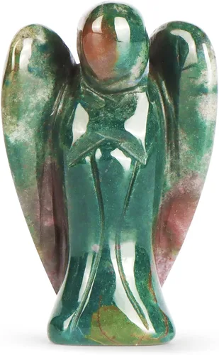 Miniatura 11 de Artistone Estatuas y figuras de ángel de cristal de amatista, bolsillo de gemas talladas, piedra curativa de ángel de la guarda, regalos