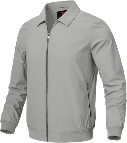 Miniatura 24 de Rdruko Chaquetas ligeras para hombre Cortavientos de primavera y otoño Chaquetas ligeras Casuales y elegantes con bolsillos