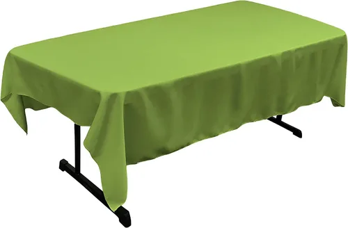 Miniatura 116 de LA Linen Mantel rectangular lavable de popelín de poliéster, resistente a las manchas y a las arrugas, cubierta de mesa 60x84, mantel de tela