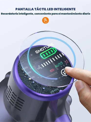 Miniatura 5 de Aspiradora inalámbrica, 2 baterías, aspiradoras de 110 minutos de tiempo de funcionamiento para el hogar, aspiradora de palo de 45 KPA 550 W