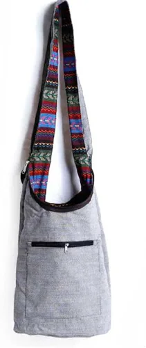 Miniatura 2 de KARRESLY - Bolso bandolera de algodón bohemio, estilo hippie, hecho a mano