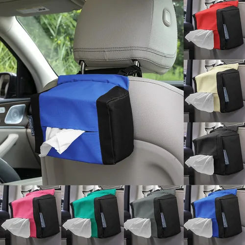 Miniatura 4 de FH Group E-Z Travel™ - Dispensador de pañuelos para servilletas, se adapta a la mayoría de automóviles, SUV, camiones y camionetas, color beige