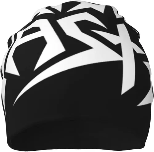 Miniatura 3 de Municipal Band Waste Soft Warm Hat Hombres Mujeres Skull Hat Knit Caps Negro, Negro