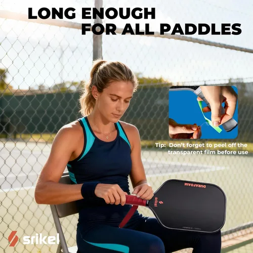 Miniatura 6 de Overgrip de paleta de pickleball – Cinta de agarre de pickleball ultra adherente, absorbente y antideslizante, suave al tacto y duradera