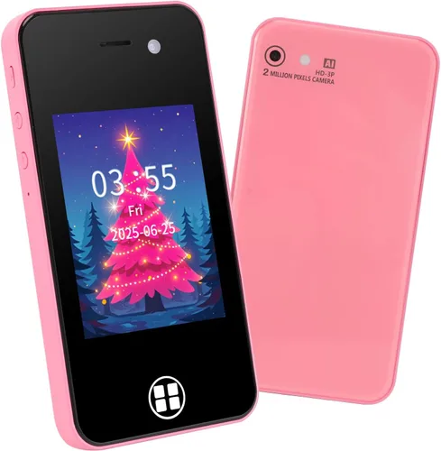 Teléfono inteligente para niños, regalos de cumpleaños de Navidad para niños y niñas, juguetes de teléfono celular con doble cámara reproductor de