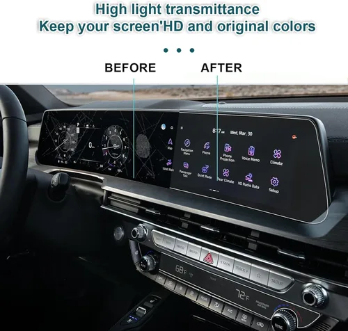 Miniatura 6 de YEE PIN Protector de pantalla Telluride 2025 para Kia Telluride LX/S/EX/SX/SX Prestige/X-Line/X-Pro Dual Panoramic 12.3 pulgadas 2025 23-24 Kia