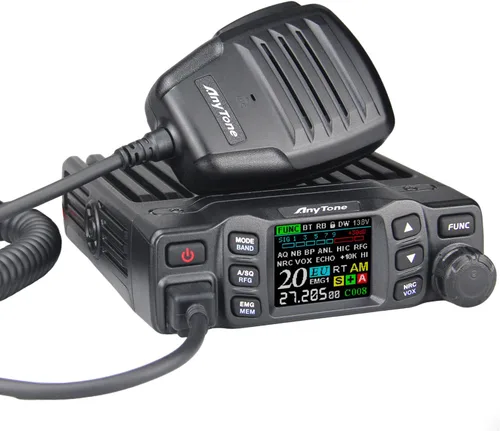 AnyTone Radio AT-5000 CB con SSB, transceptor móvil de 40 canales, USB/LSB, clima NOAA, reducción de ruido NRC, medidor SWR, VOX, 12V/24V para semi