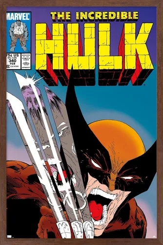 Miniatura 7 de Marvel Comics X-Men - Póster de pared de Wolverine Incredible Hulk #340, 34 pulgadas de largo x 22.4 pulgadas de ancho, versión premium sin marco