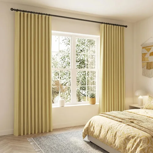 Miniatura 20 de SHINELAND Cortinas opacas cortas para ventanas de dormitorio, cortinas de baño, 45 pulgadas de largo