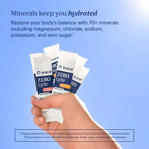 Miniatura 2 de Trace Minerals ZeroLyte Sabor a Sandía Salada - Mezcla de Bebida Electrolitos Libre de Azúcar - Apoya la Hidratación, Energía, Resistencia - Sal