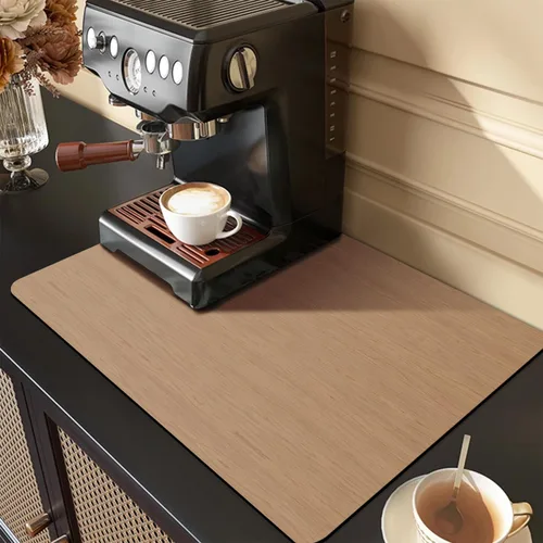Miniatura 13 de Alfombrilla de bar de Golener, alfombrilla absorbente para derrames de cafetera, tapete protector de mostrador debajo de la máquina de espresso