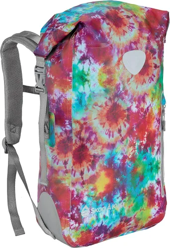 Skog Å Kust BackSak Mochila impermeable de servicio pesado - Bolsa de equipo para deportes, viajes y más - Tamaños de 25 y 35 litros Teñido anudado