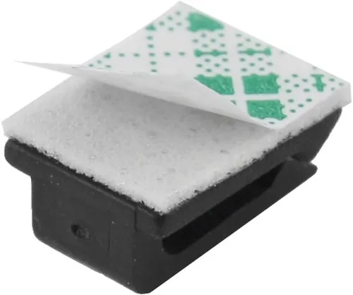 Miniatura 2 de uxcell® 100 piezas de cable de alambre adhesivo soporte de cable de clip de corbata organizador abrazadera de caída