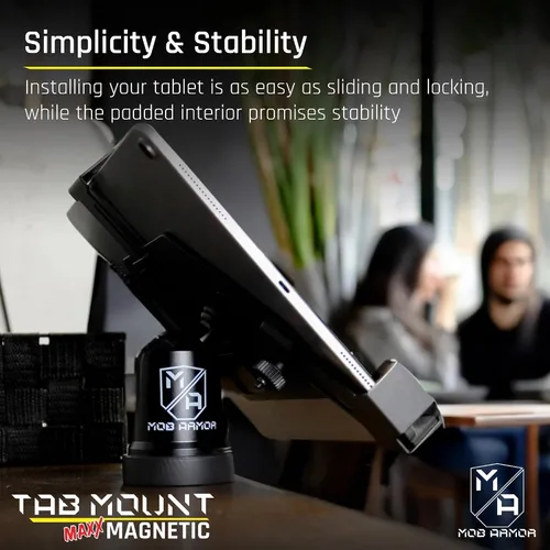 Miniatura 4 de Mob Armor Tab Mount Maxx - Soporte magnético para tablet – Soporte universal para tableta con base magnética para tabletas de 7 a 13 pulgadas