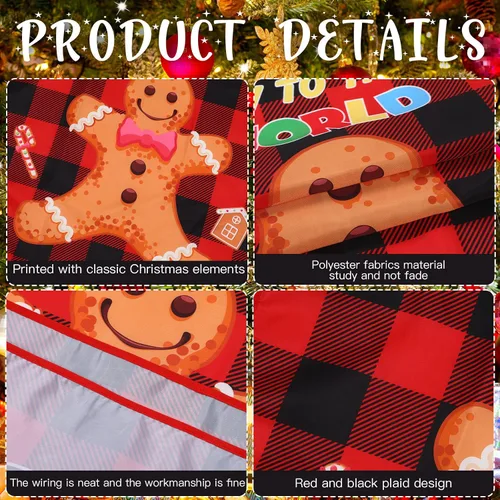 Miniatura 3 de 4 delantales divertidos de Navidad, delantales de cocina de búfalo a cuadros, regalos de cocina para hombres y mujeres, suministros de fiesta