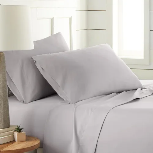 Miniatura 14 de Southshore Fine Living, Inc. Juego de ropa de cama de microfibra de 4 piezas, juego de sábanas tamaño Queen, sábana bajera ajustable de 14 pulgadas