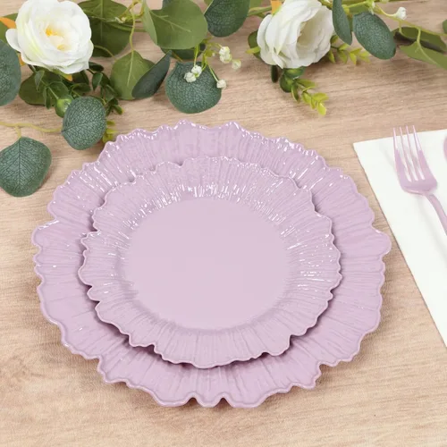 Miniatura 13 de Efavormart - Juego de 20 platos de plástico con diseño de arrecife negro, platos de fiesta de postre y aperitivo de 7 pulgadas, elegante vajilla