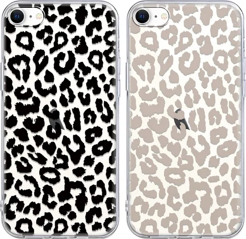 Miniatura 53 de Paquete de 2 Fundas de Teléfono Bonitas con Estampado de Guepardo para Apple iPhone 13 Pro Max de 6.7 Pulgadas, Fundas de Diseño
