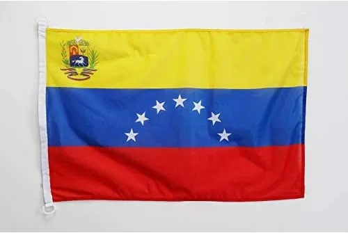 AZ FLAG Venezuela Old 7 Stars with arms Flag 2' x 3' for Outdoor - Antiguas banderas venezolanas de 35.4 x 23.6 in - Bandera de 2x3 pies de