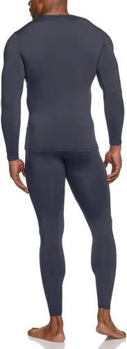 Miniatura 2 de TSLA Conjunto de ropa interior térmica para hombre, pantalones largos con forro polar suave, capa base cálida de invierno, parte superior e inferior