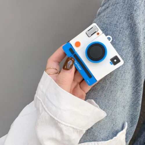 Miniatura 6 de Funda de silicona para Airpods de 1/2 ganchos con anillo de agarre, bonita funda de diseño de dibujos animados 3D, fundas divertidas y elegantes