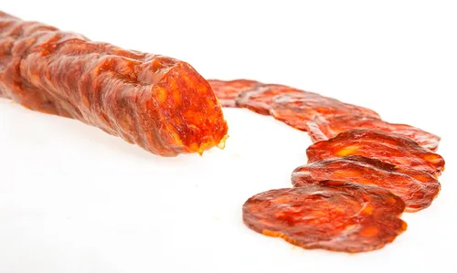 Miniatura 6 de PALACIOS - Auténtico chorizo español. Receta de salchicha ahumada caliente y picante de cerdo molido totalmente natural, curada en seco en España.