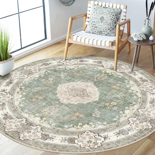 Miniatura 46 de Alfombra Verde MUJOO de 8'x10', Alfombras de Área para Sala de Estar, Alfombras Lavables, Alfombra Grande de Área, Alfombra Boho de Área de 8'x10