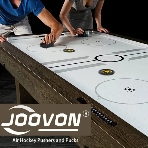 Miniatura 6 de Empujadores de hockey de aire y discos de hockey de aire, huelguistas antideslizantes y discos dinámicos para juego de mesa de hockey de aire
