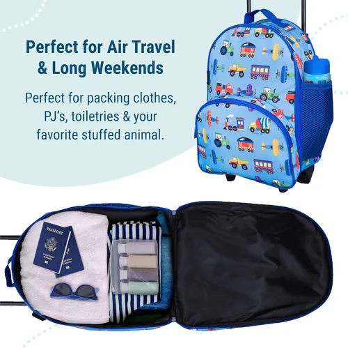 Miniatura 6 de Wildkin El equipaje con ruedas para niños y niñas, el tamaño del equipaje de mano es perfecto para la escuela y viajes nocturnos