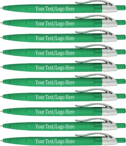 Miniatura 10 de SyPen Bolígrafos personalizados con tu logotipo o texto personalizado, paquete de 500 unidades a granel para negocios, fiestas y eventos, bolígrafos