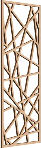 Miniatura 55 de Conway Paneles de pared decorativos de madera con calado, 9 3/8 pulgadas de ancho x 24 3/8 pulgadas de alto x 1/4 de alto, aliso
