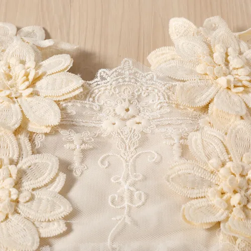 Miniatura 4 de AWIBMK Traje de bebé de primer cumpleaños para niña, vestido de encaje para bebé, bohemio, arcoíris, minifalda, tutú con diadema para sesión de fotos
