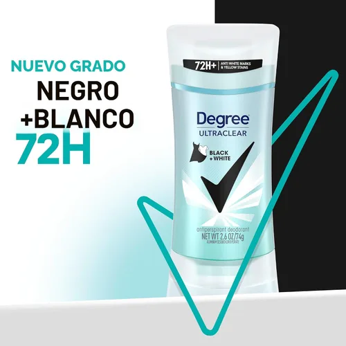 Miniatura 2 de Degree Bálsamo Antitranspirante para Mujeres Black+White 4 Unidades 2.6 oz - Protege de las Manchas de Desodorante, Aroma Fresco, Protección Sin