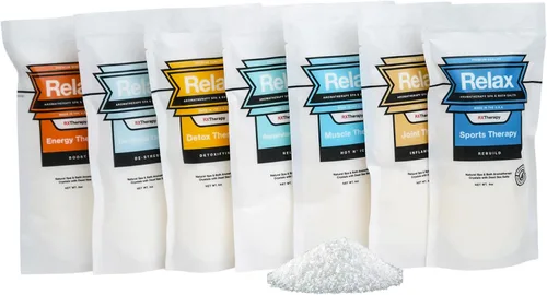 Miniatura 12 de Relax Spa & Bath, Epsom & Sales del Mar Muerto, sales de baño de aromaterapia para bañera de hidromasaje, baño o spa, infundidas con magnesio, 32