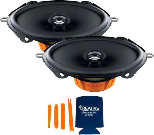 Miniatura 2 de Hertz Dieci Series 2 pares de altavoces coaxiales bidireccionales DCX 570.3 5x7 compatibles con 2008+ F-250 y F-350 SuperCrew sin navegación