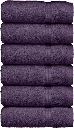 Miniatura 34 de Luxury Hotel & Spa Collection - Toalla ecológica de 100% algodón turco de 27 x 54 pulgadas (27 x 54 onzas), de secado rápido, para baño, borde