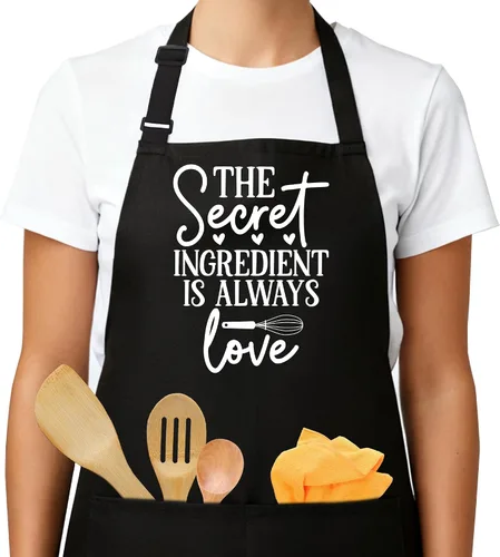 Divertidos delantales de cocina para mujeres con bolsillos, regalos de Navidad para el día de la madre, perfectos para cocinar bartending